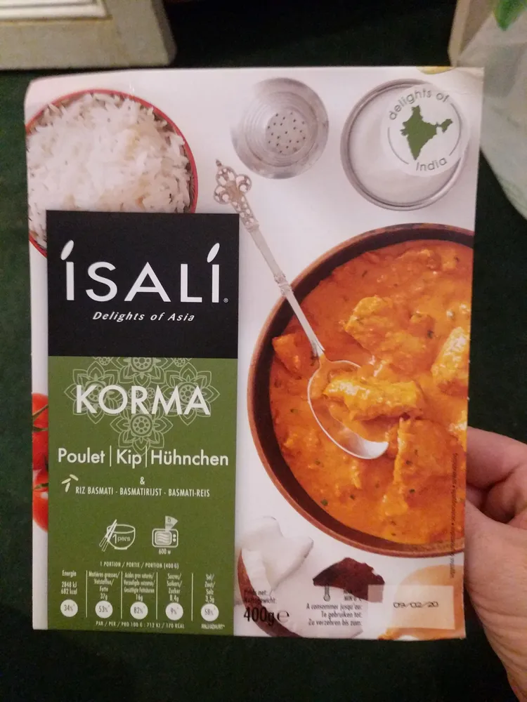 Poulet Korma et riz Basmati