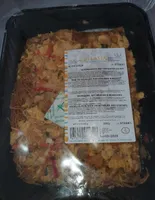 Wok de nouille et légumes au poulet