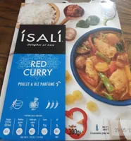 Red curry poulet et riz parfumé
