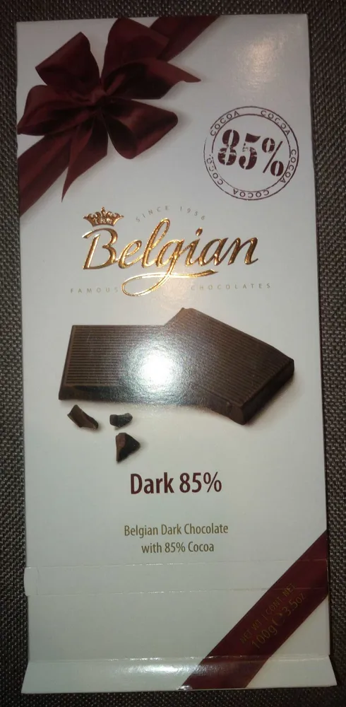 The Belgian Tablettes Noir 85% 25X100G