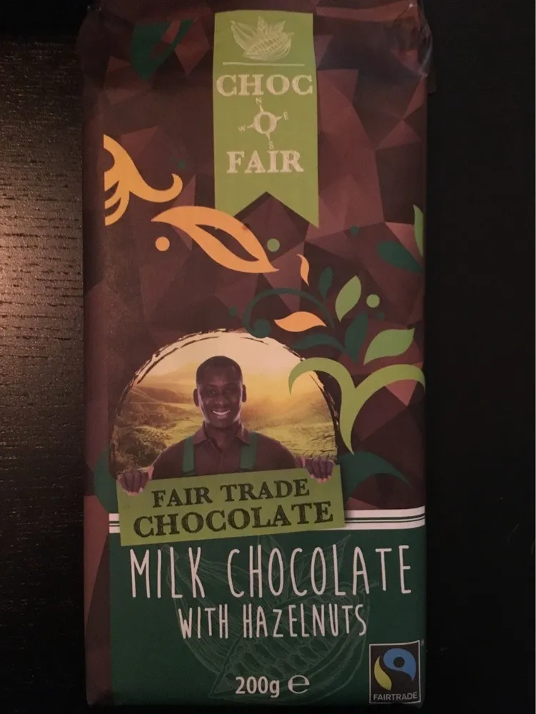 Milk chocolate with hazelnuts