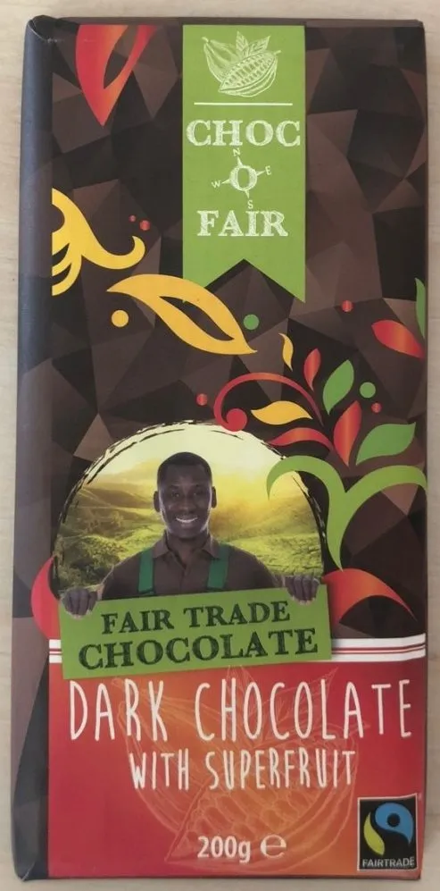 Dark chocolate with superfruit