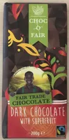 Dark chocolate with superfruit