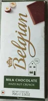 Belgian milk chocolate hazelnut crunch
