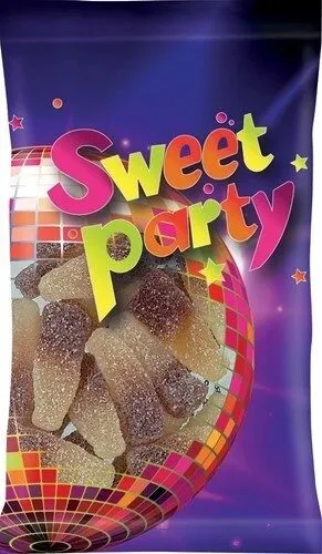 Sweet Party Zure Cola Flesjes,Zakje Van 100 G