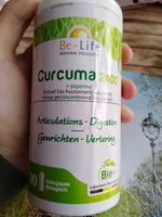 Curcuma 2400 + Pipérine Bio - 90 Gélules - Be-Life