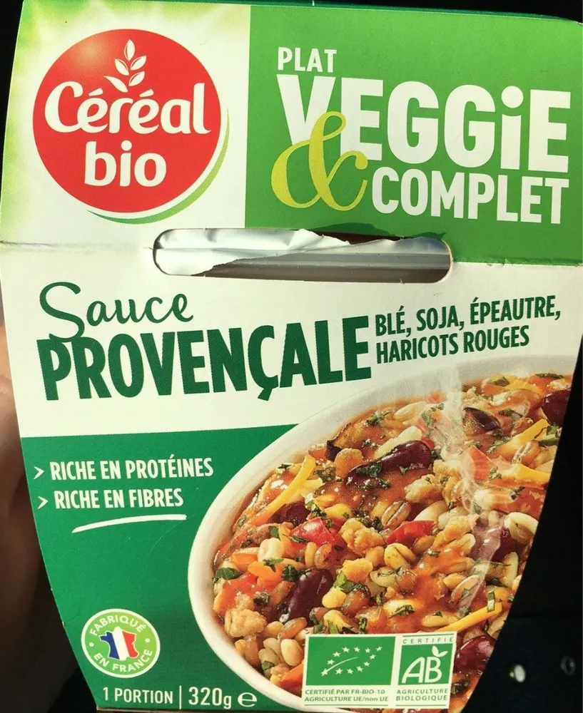 Plat veggie & Complet Sauce Provencale