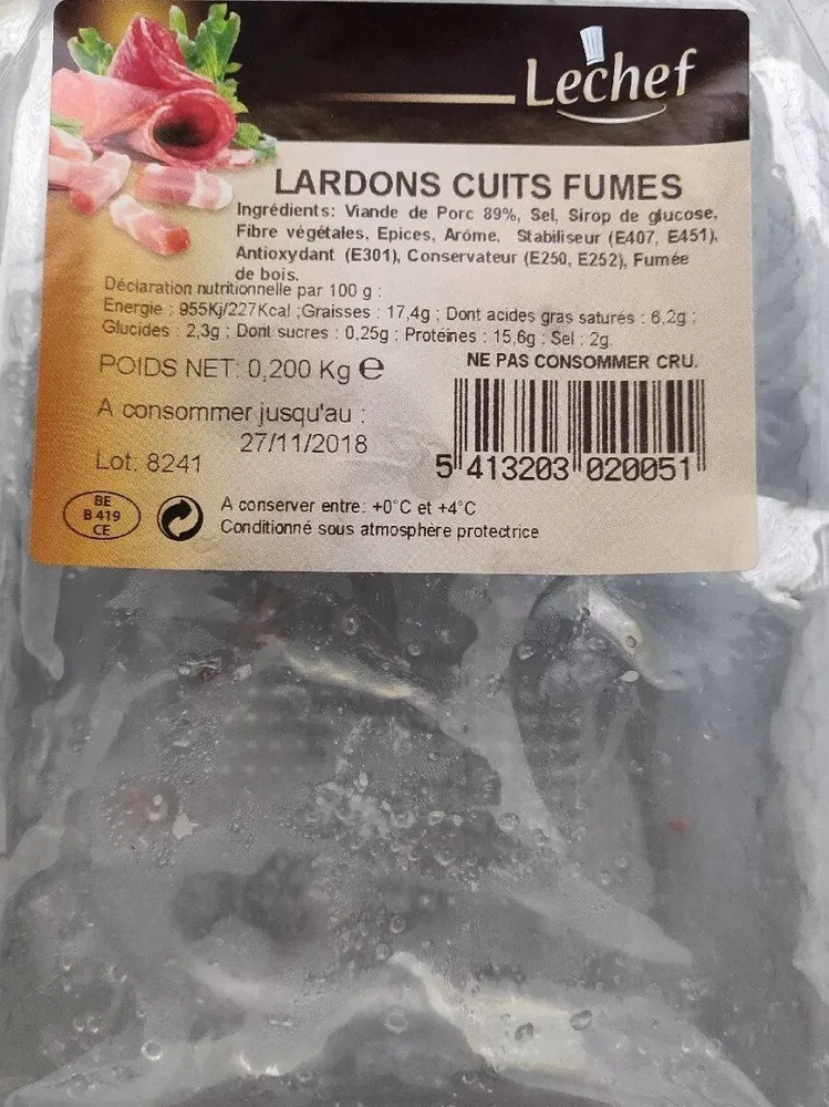 LARDONS CUITS FUMES