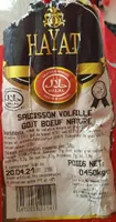 Saucisson volaille goût boeuf naturel