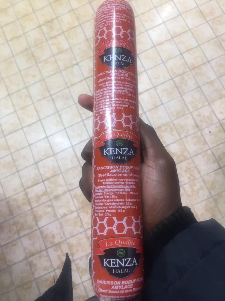 Saucisson bœuf fume amylace