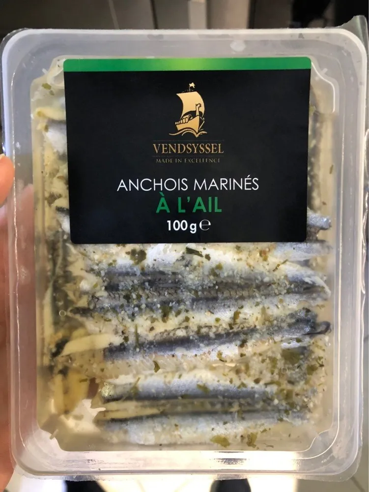 Anchois marines a l'ail