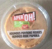 Houmous poivrons rouges