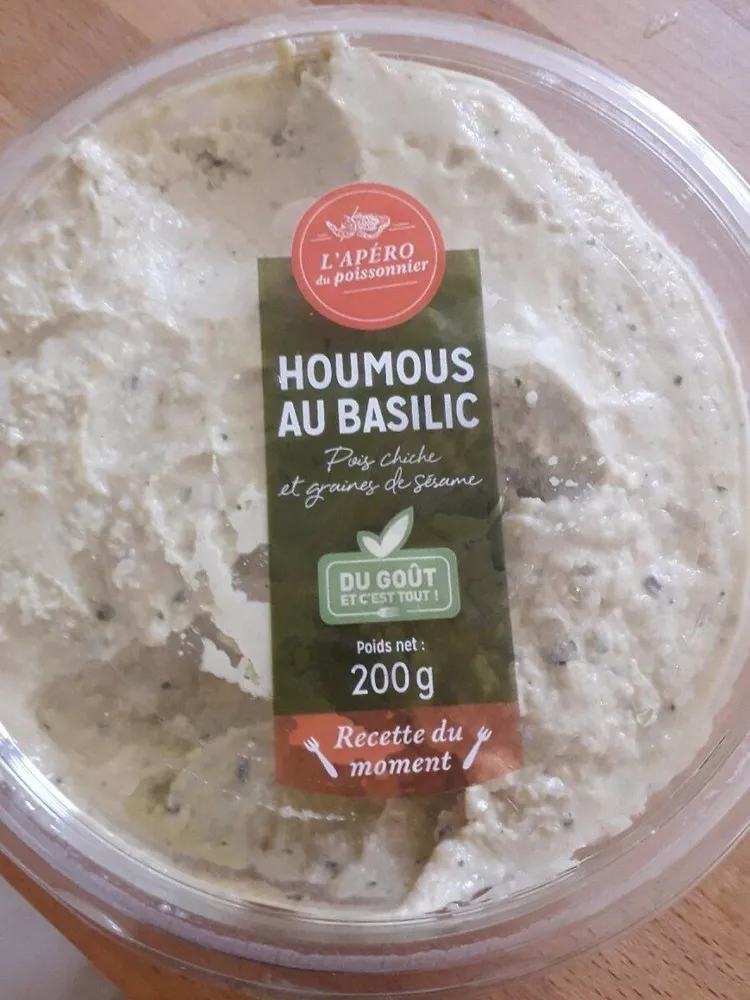 Houmous au basilic