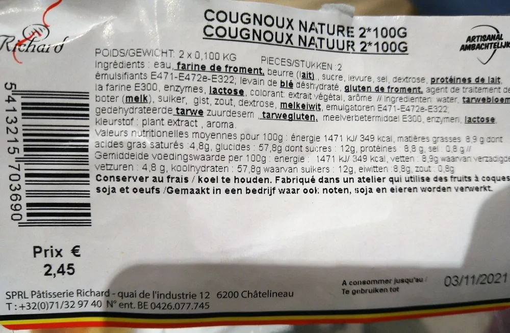 Cougnoux nature