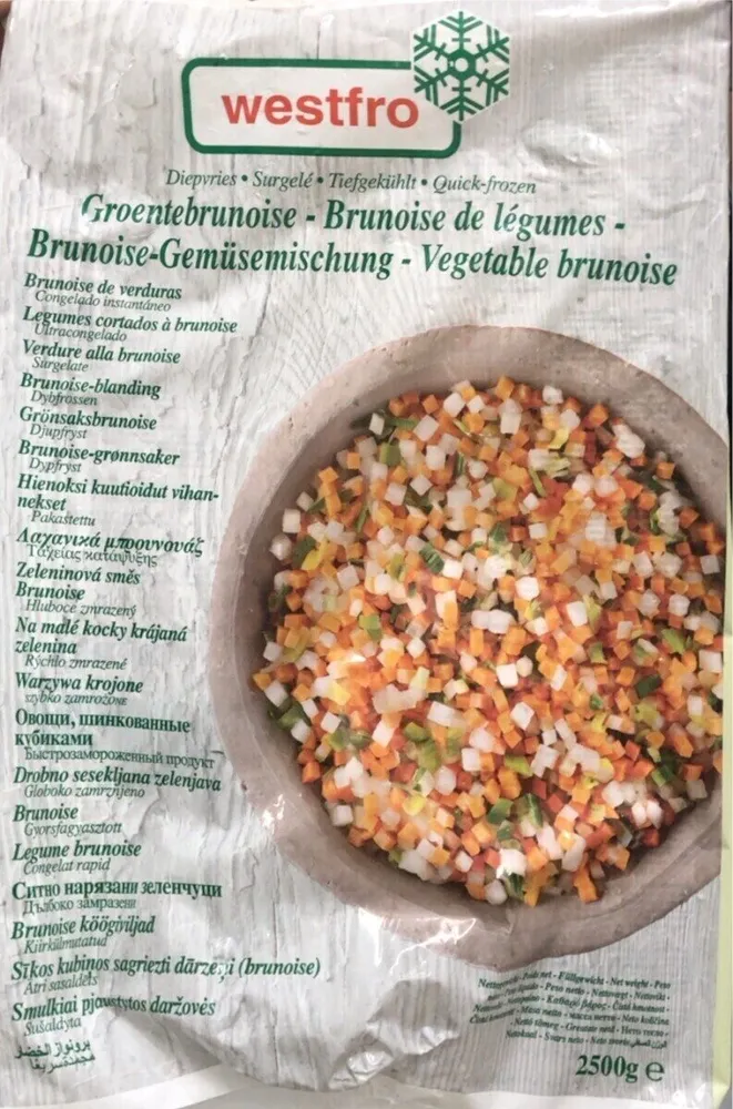 Brunoises de légumes