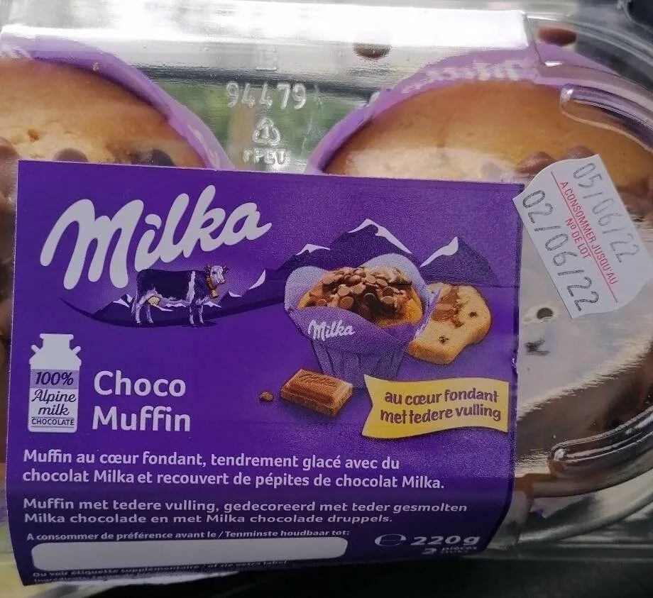 Muffin au coeur fondant Milka choco