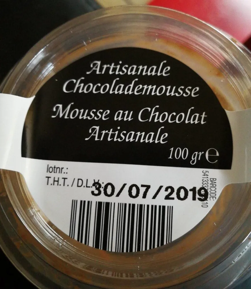 Mousse au chocolat artisanale