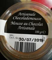 Mousse au chocolat artisanale