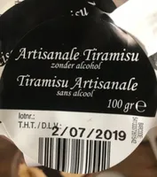 Tiramisu artisanal sans alcool