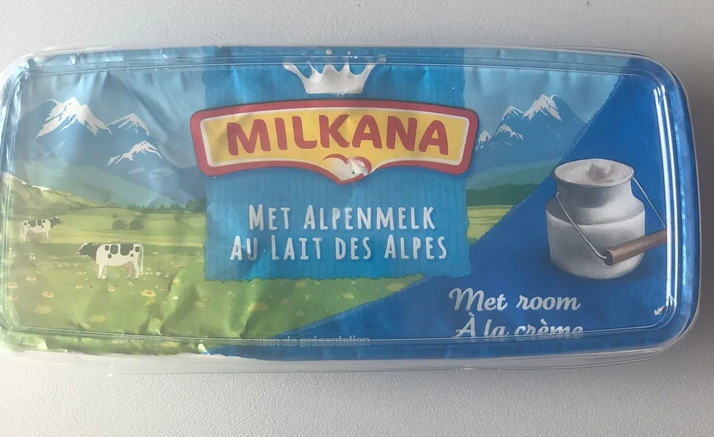 Met Alpenmelk / Au lait des Alpes, met room / à la crème