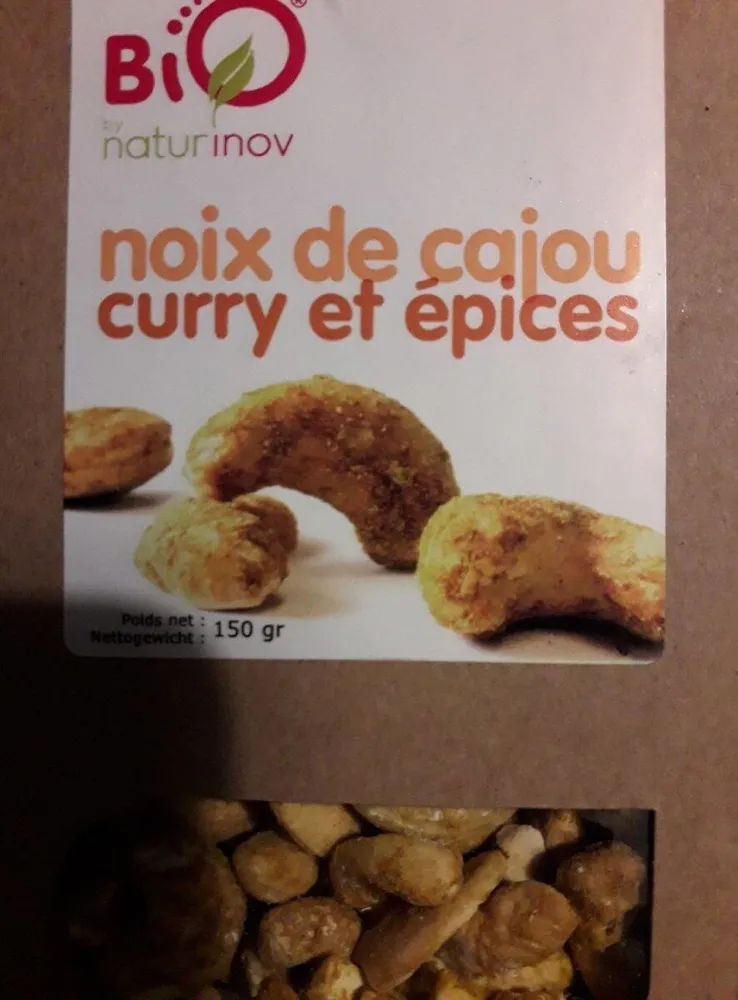 Noix de cajou curry et épices