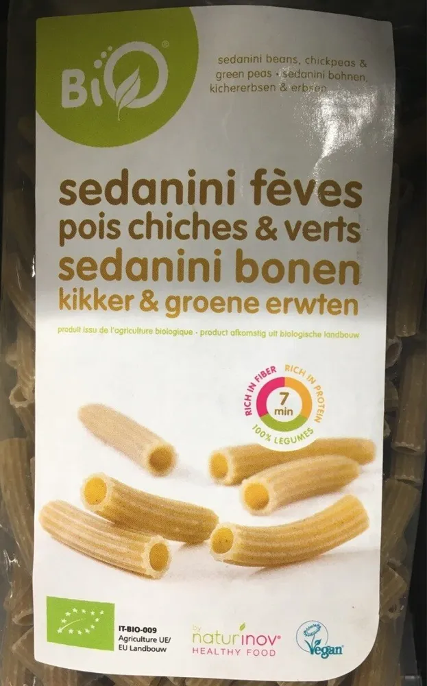 Sedanini feves pois chiches et verts