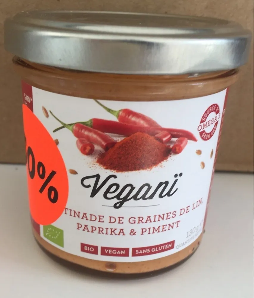 Tapenade de graines de lin, paprika et piment
