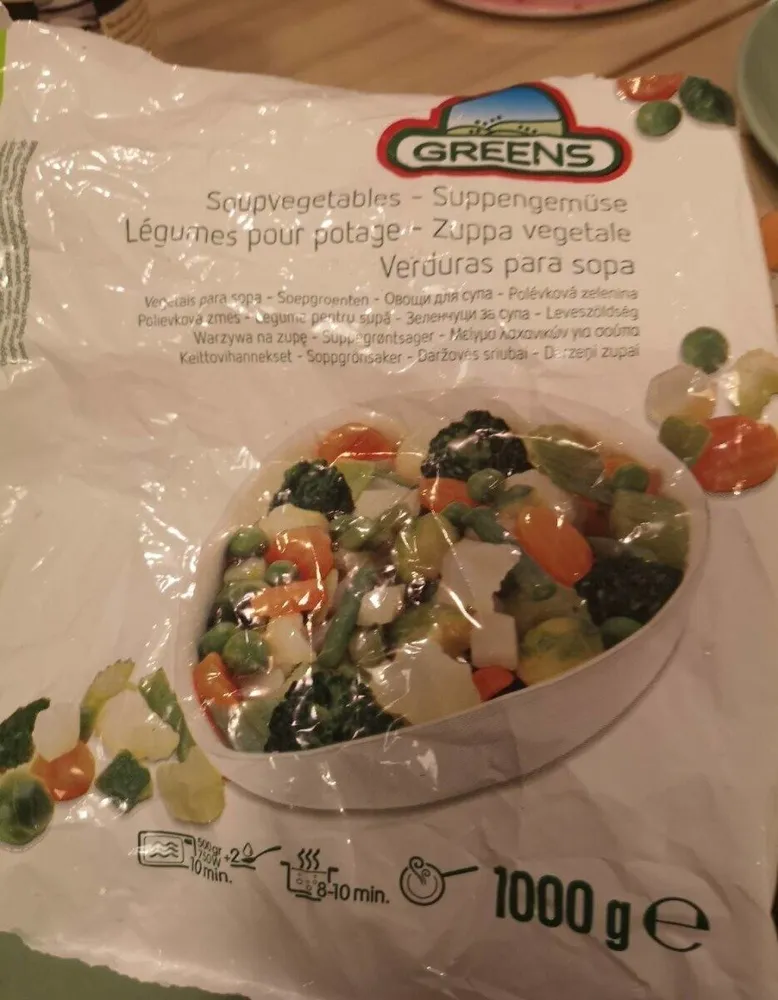 Green soup vegetables