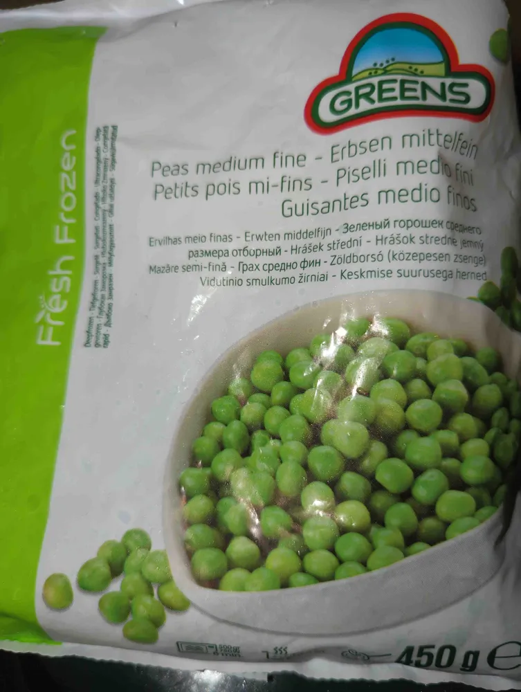 Peas medíum fine