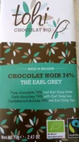 70G Chocolat Bio Noir 74% Cacao the Earl Grey