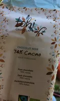 Chocolat noir 74% cacao