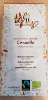 Chocolat au lait 38% cannelle