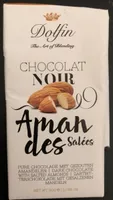 Chocolat noir amandes salees
