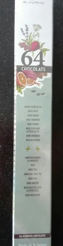 Etui De 64 Carrés De Chocolat