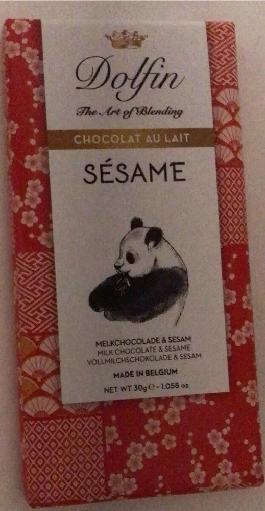 Chocolat au lait sésame