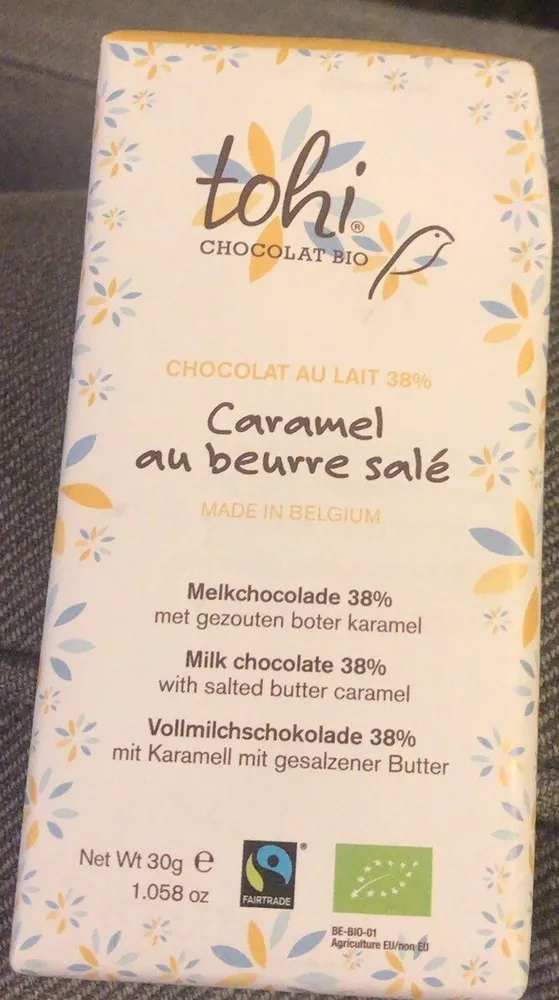 Chocolat au lait caramel beurre salé