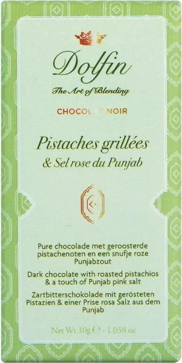 Noir Pistaches Grillées Et Sel Rose, Dolfin
