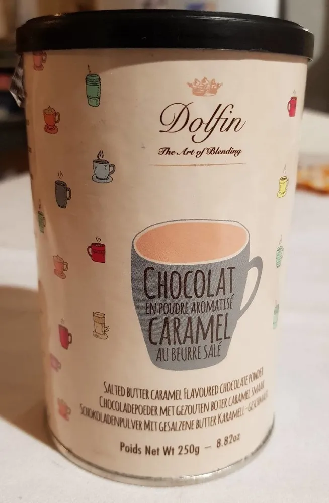 Chocolat en poudre aromatisé caramel au beurre salé