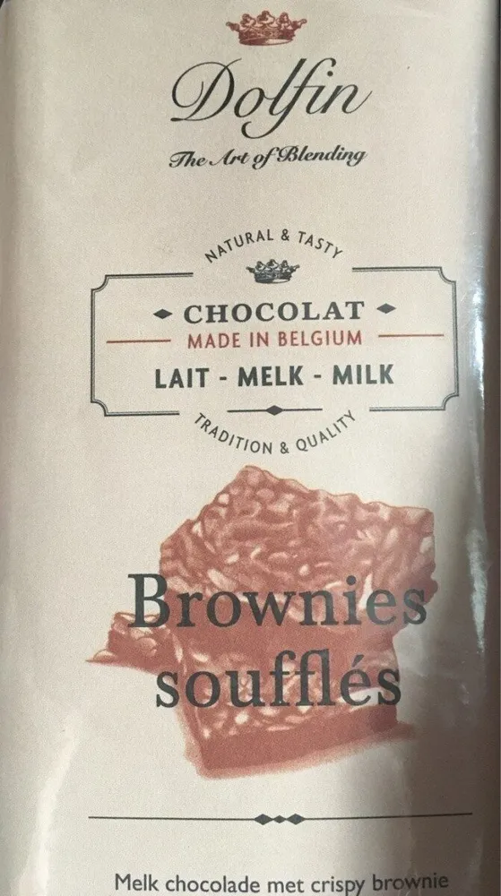 Chocolat au lait brownie soufflés