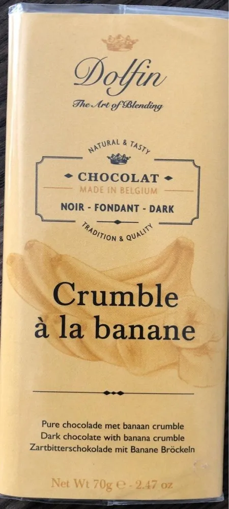 Chocolat noir crumble banane