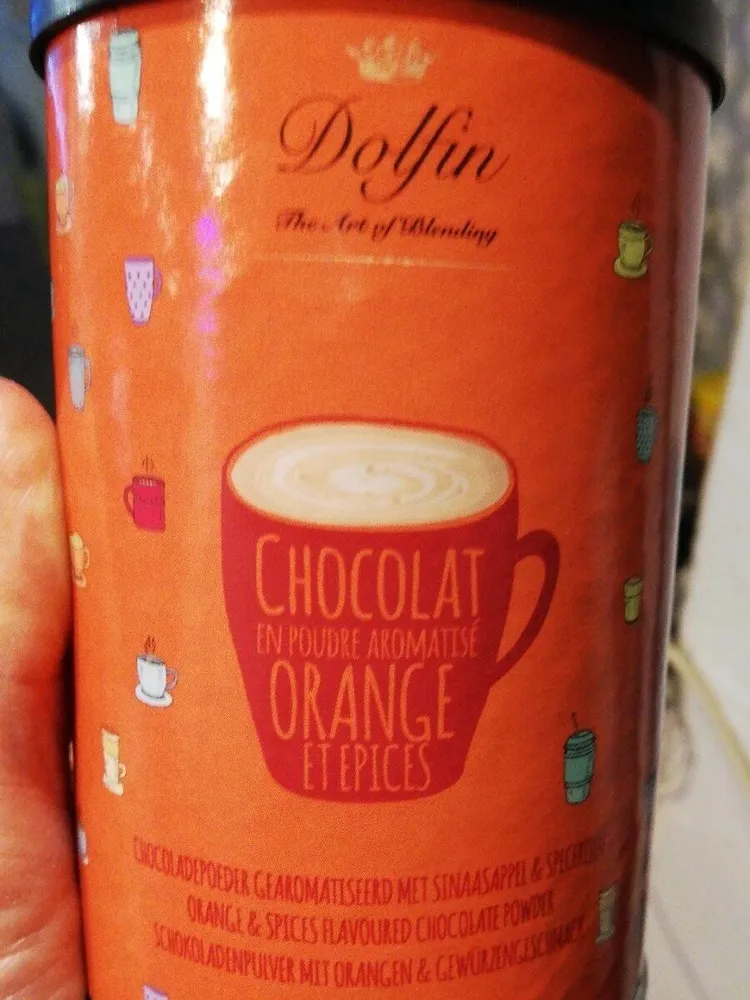 Chocolat en poudre aromatisé orange et épices