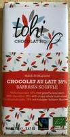 Chocolat au lait 38% sarrazin soufflé