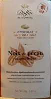 Chocolat au lait et noix de Pécan caramélisées