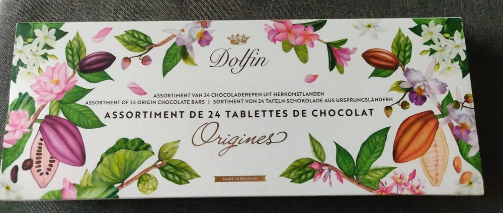 assortiment de 24 tablettes de chocolat