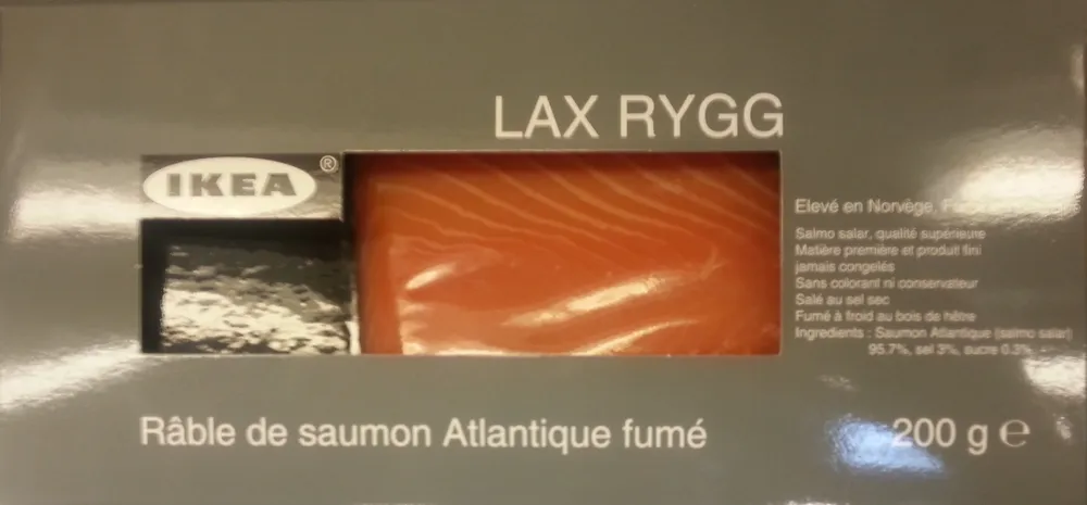 Râble de saumon Atlantique fumé Lax Rygg