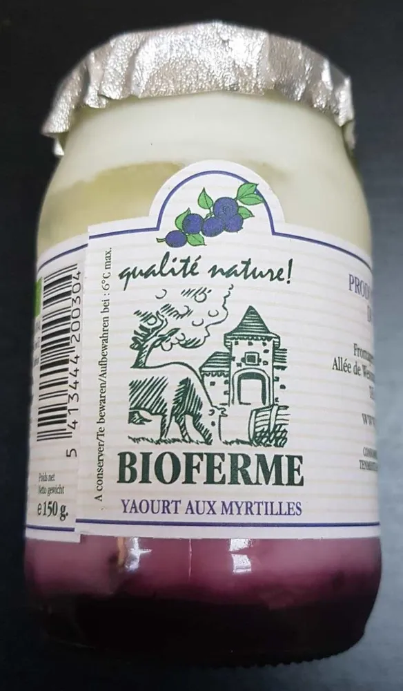 Yaourt aux myrtilles
