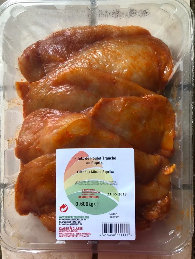 Filets de poulet tranché au paprika