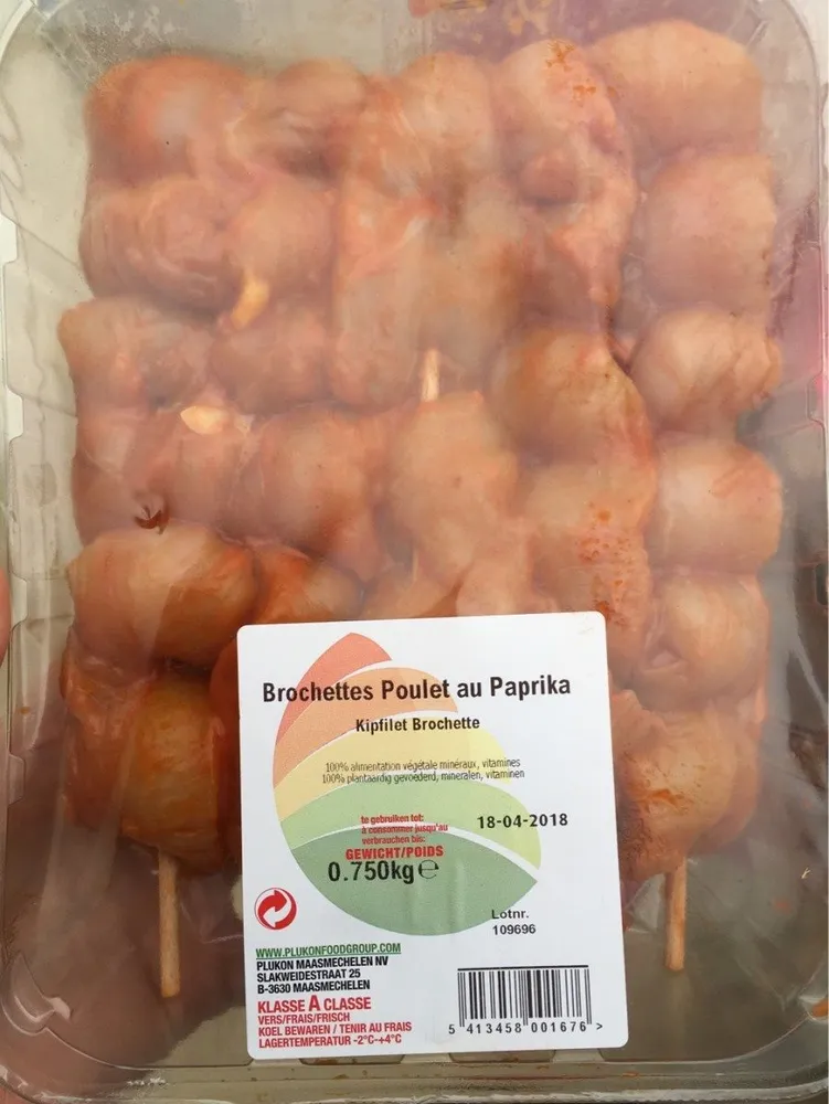Brochette de poulet au paprika
