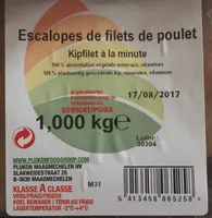 Escalopes de filets de poulet