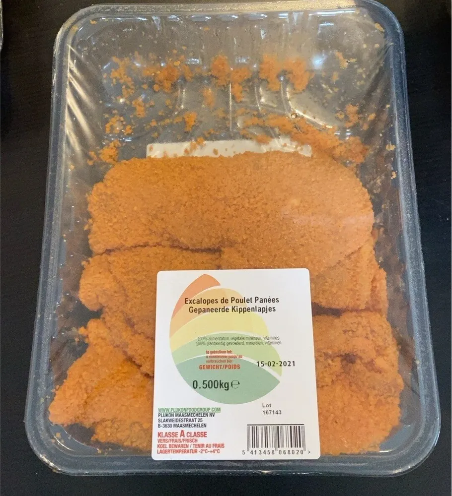 Escalopes de poulet pané